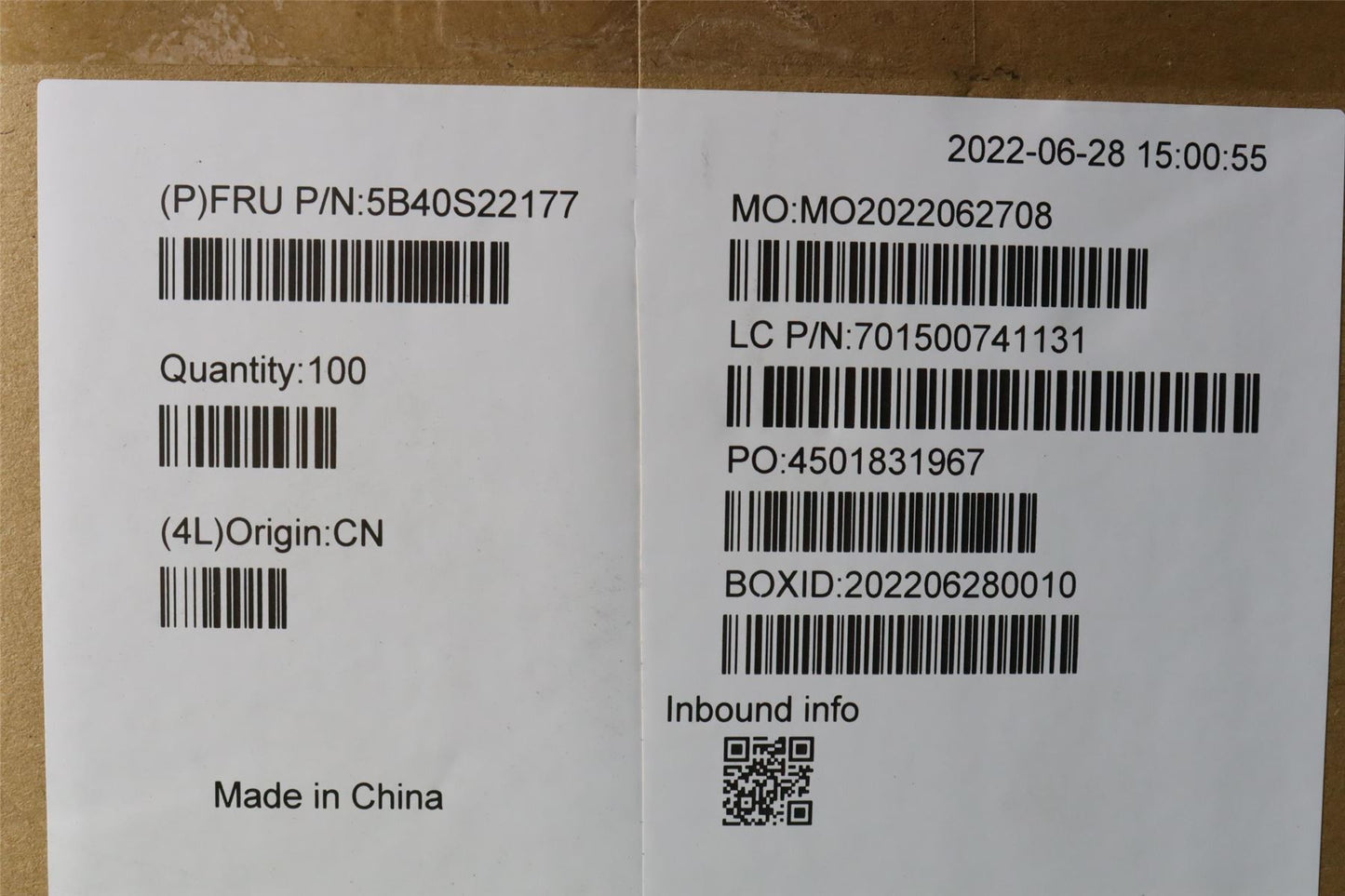 Lenovo Bracket WT 82TQ USB_BKT_MB 5B40S22177