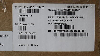 Lenovo IdeaPad 5 16ABR8 Palmrest Cover Touchpad Keyboard Violet 5CB1L14420