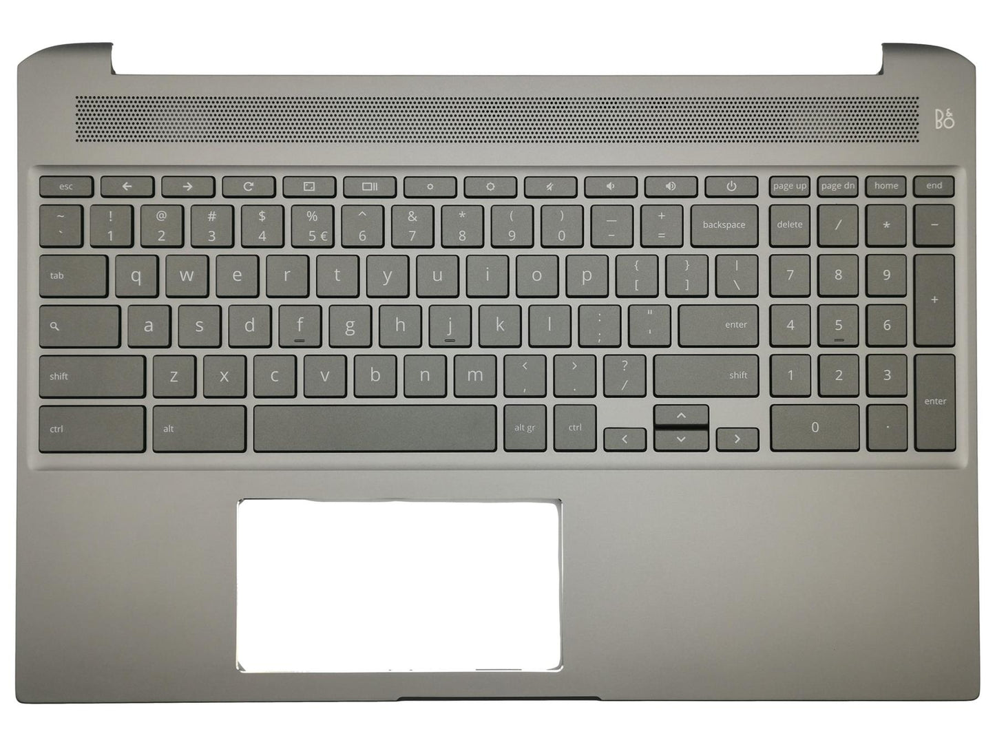 HP Chromebook 15-DE Palmrest Cover Keyboard Dutch Grey Backlit L54816-B31