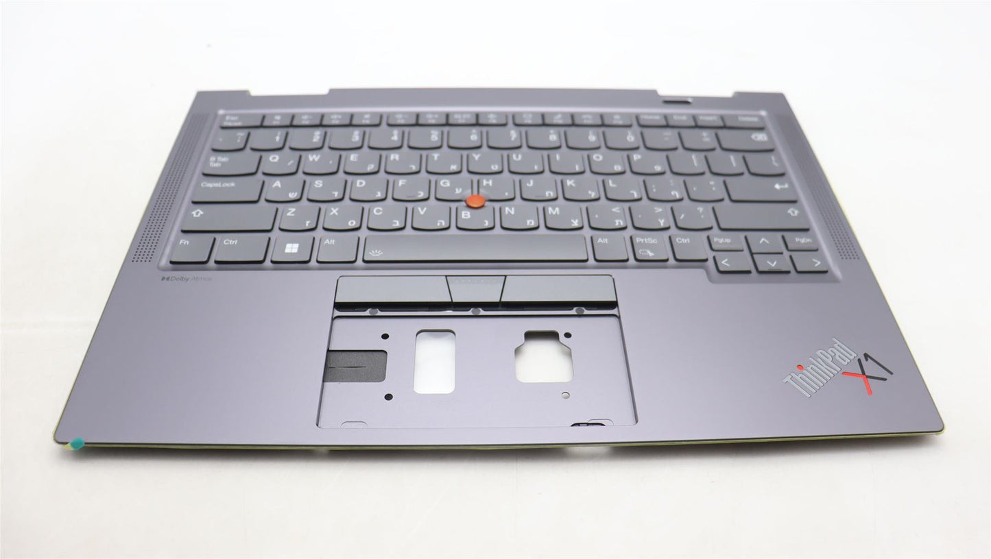 Lenovo ThinkPad X1 8th Gen Keyboard Palmrest Top Cover Hebrew Grey 5M11H62276