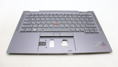 Lenovo ThinkPad X1 8th Gen Keyboard Palmrest Top Cover Hebrew Grey 5M11H62276