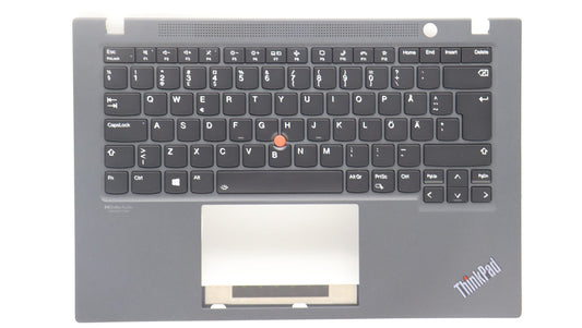Lenovo ThinkPad T14s 2 Keyboard Palmrest Top Cover Swedish Finnish 5M11A37728