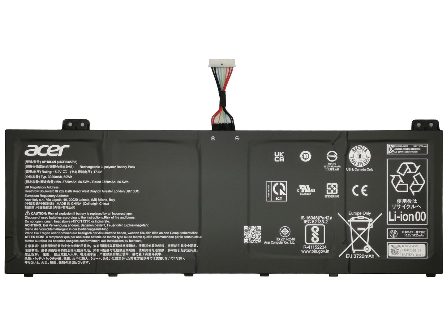 Acer Travelmate P614-51 P614-51-G2 P614-51G P614-51G-G2 Battery KT.00404.002