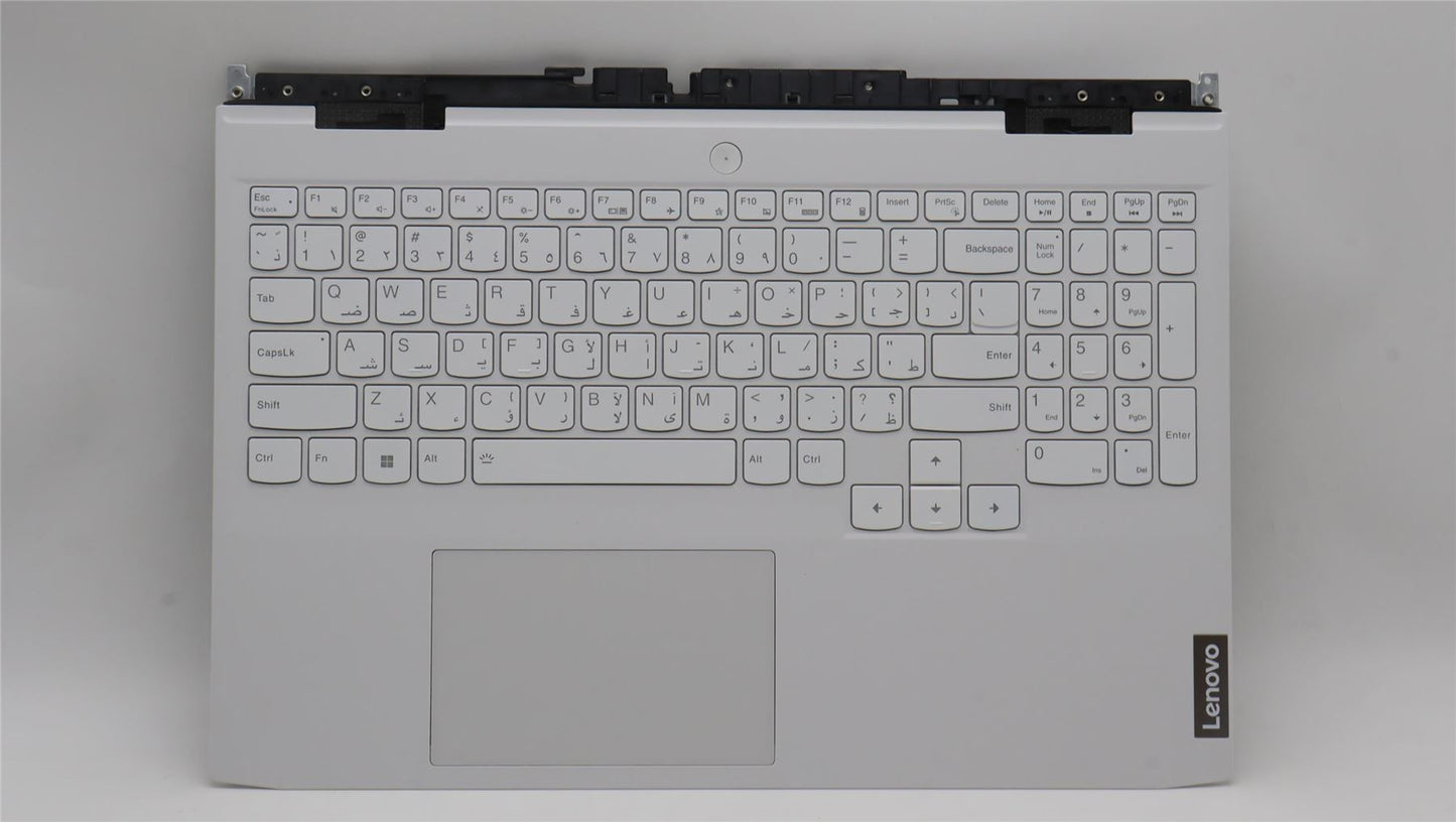 Lenovo IdeaPad 3 15ARH7 Palmrest Cover Touchpad Keyboard Arabic White 5CB1J41944