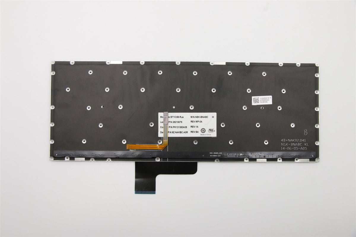 Lenovo RU-ST1C3B-DF-BlkKeyBacklight-KBD Russian Keyboard 25215075