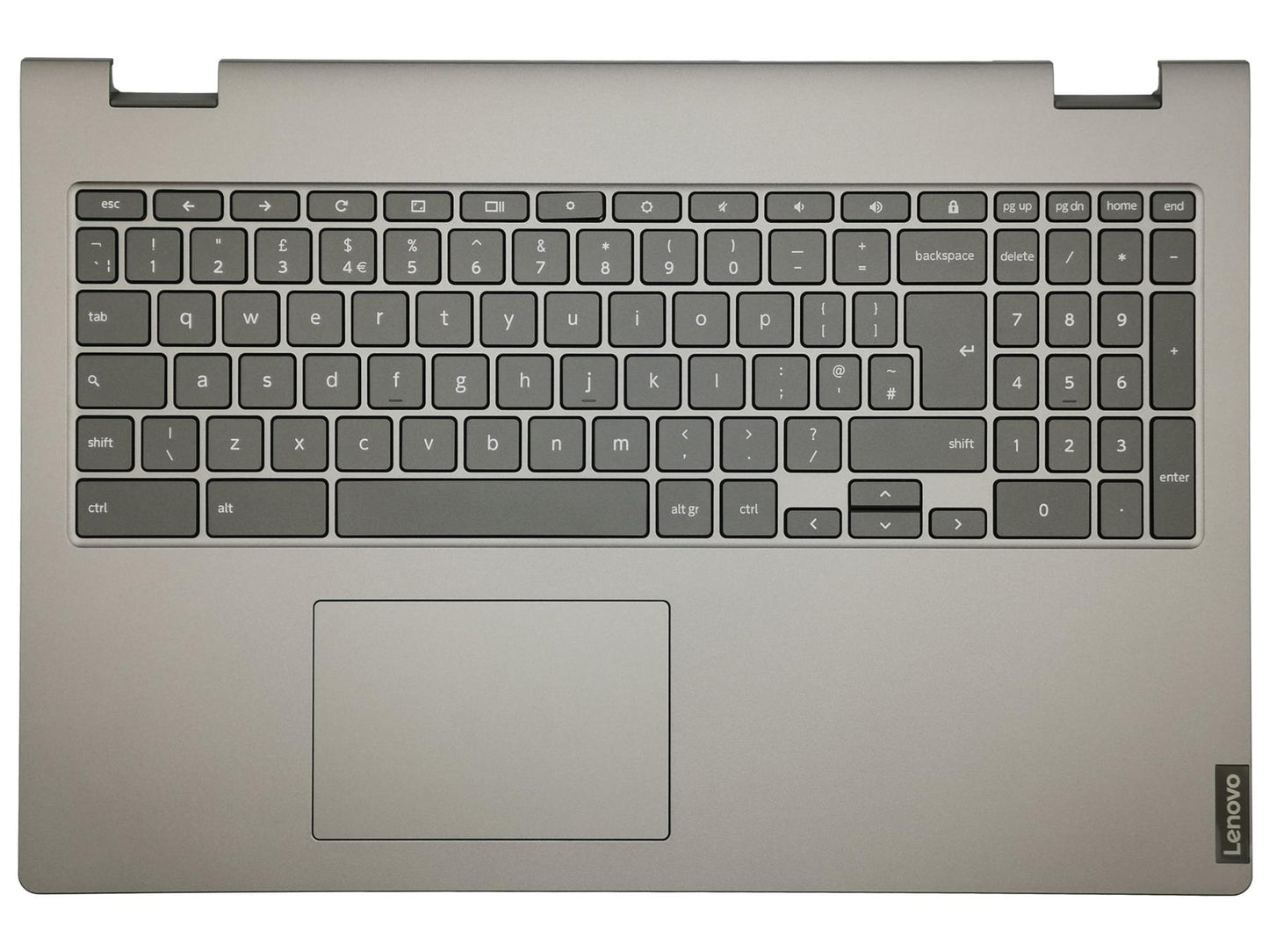 Lenovo Chromebook C340-15 Keyboard Palmrest Top Cover UK Grey Backlit 5CB0U43700