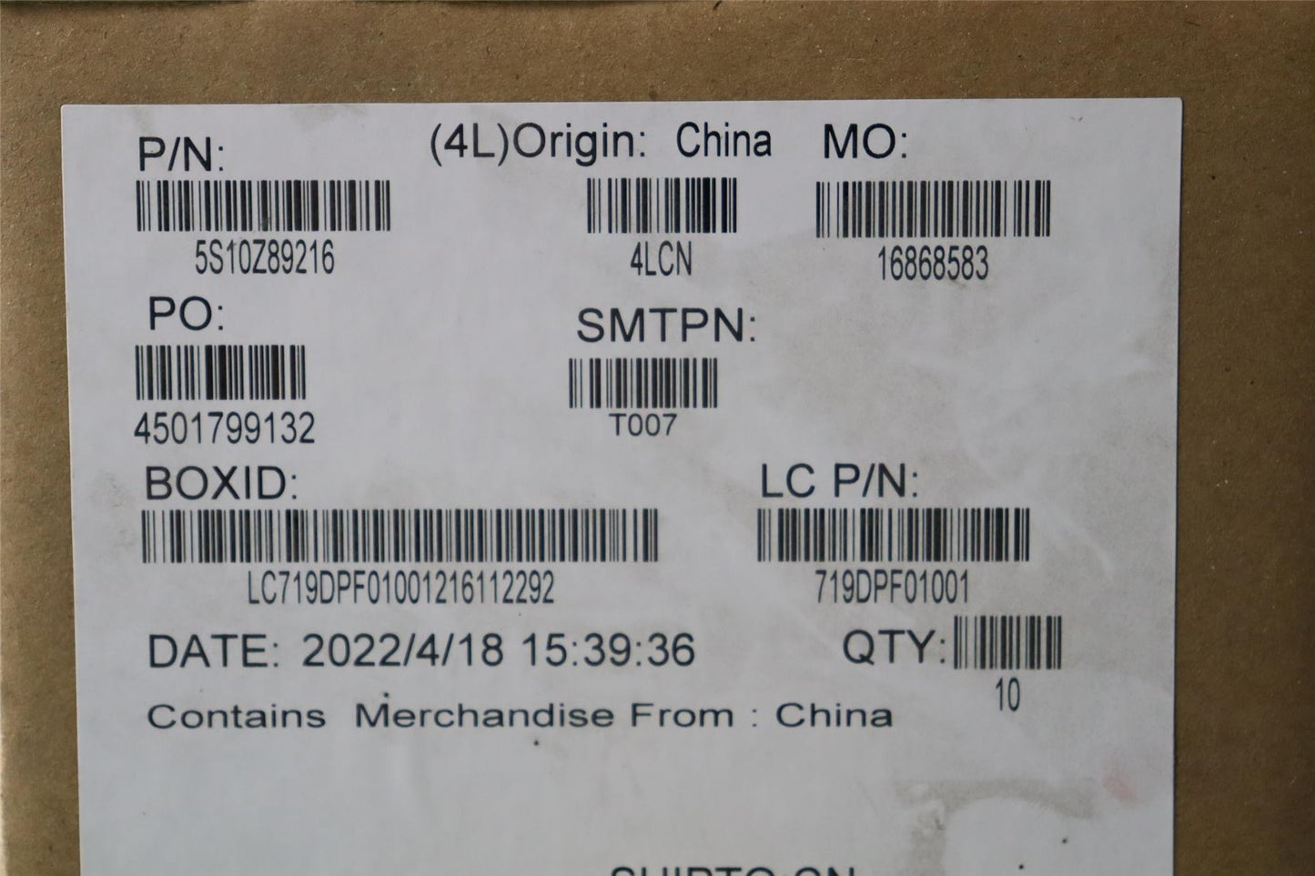 Lenovo SCREW FRU Screw kits 5S10Z89216