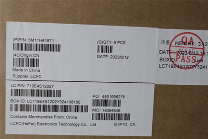 Lenovo 14e Gen3 Keyboard Palmrest Top Cover French Black Backlit 5M11H61871