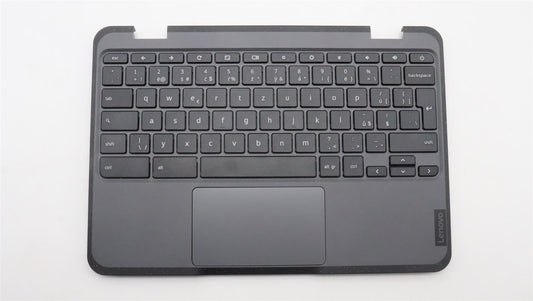 Lenovo 100e Gen 3 Keyboard Palmrest Top Cover Czech Black 5M11H52638