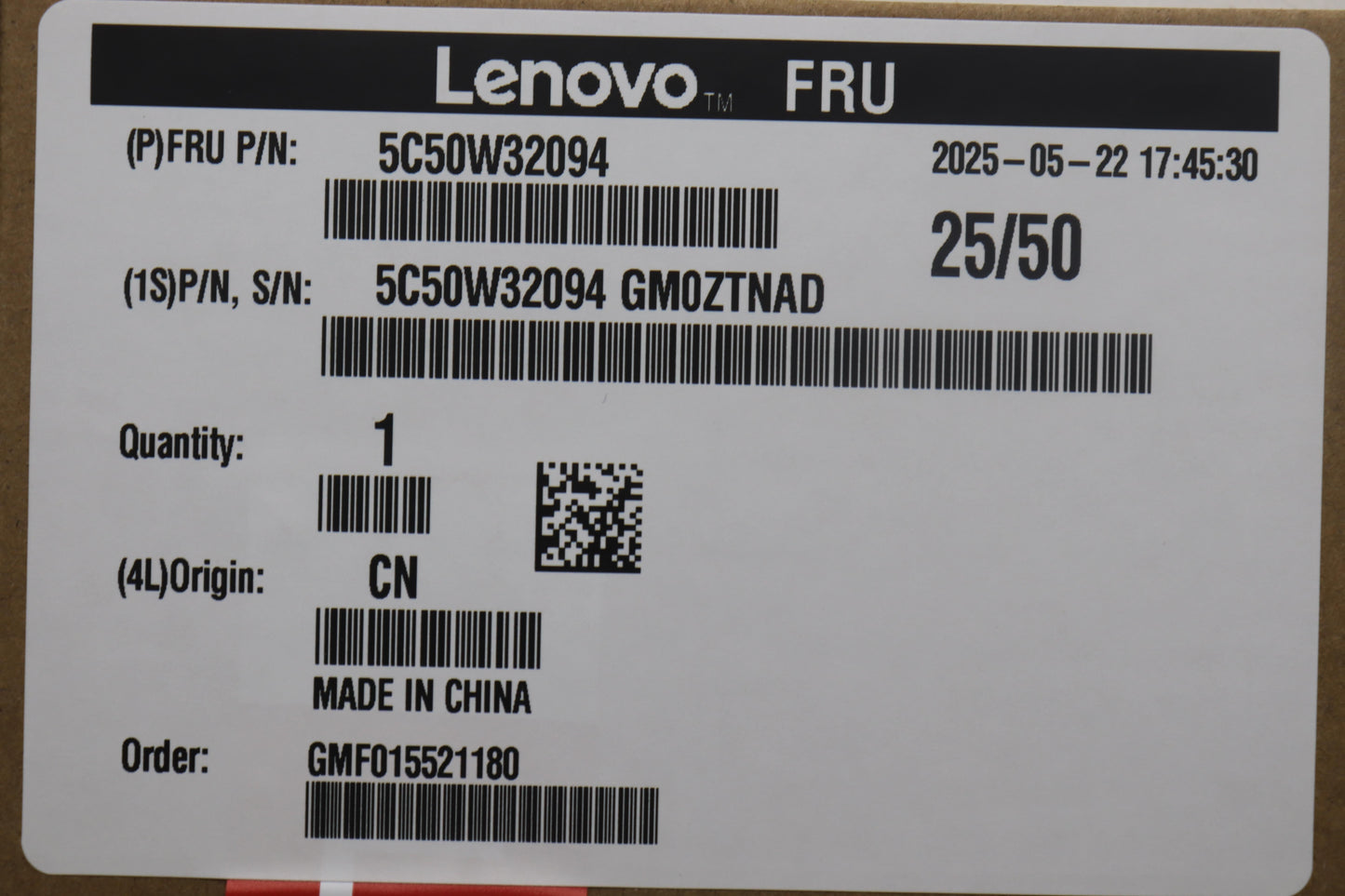 Lenovo CARDPOP BLD Tiny11 BTB card VGA Board 5C50W32094