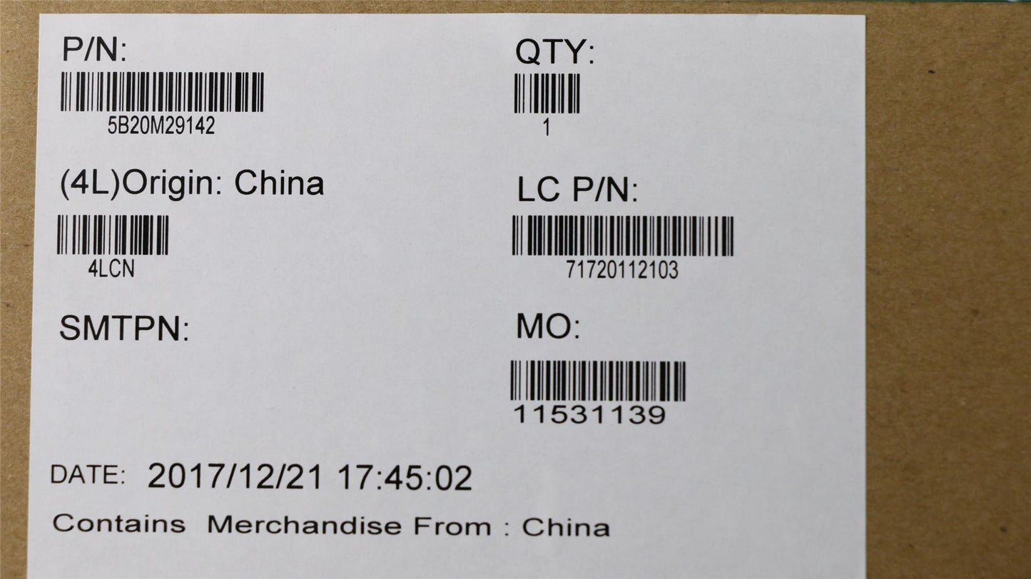 Lenovo 5B20M29142 MBL80TV NMA981I57200UV2G WINRTC