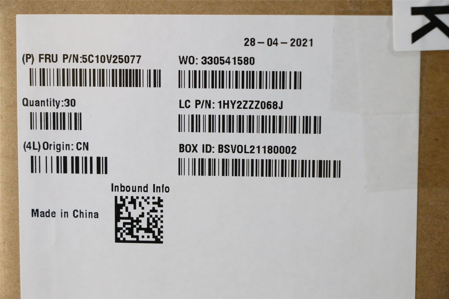 Lenovo Google Meet Series One Room Kits CAT 5 RJ45 Ethernet Cable 5C10V25077