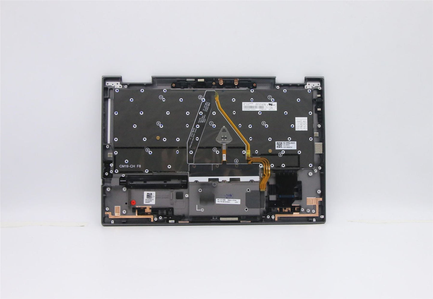 Lenovo ThinkPad X1 4th Gen Palmrest Cover Keyboard Bulgarian Grey 5M10V24913