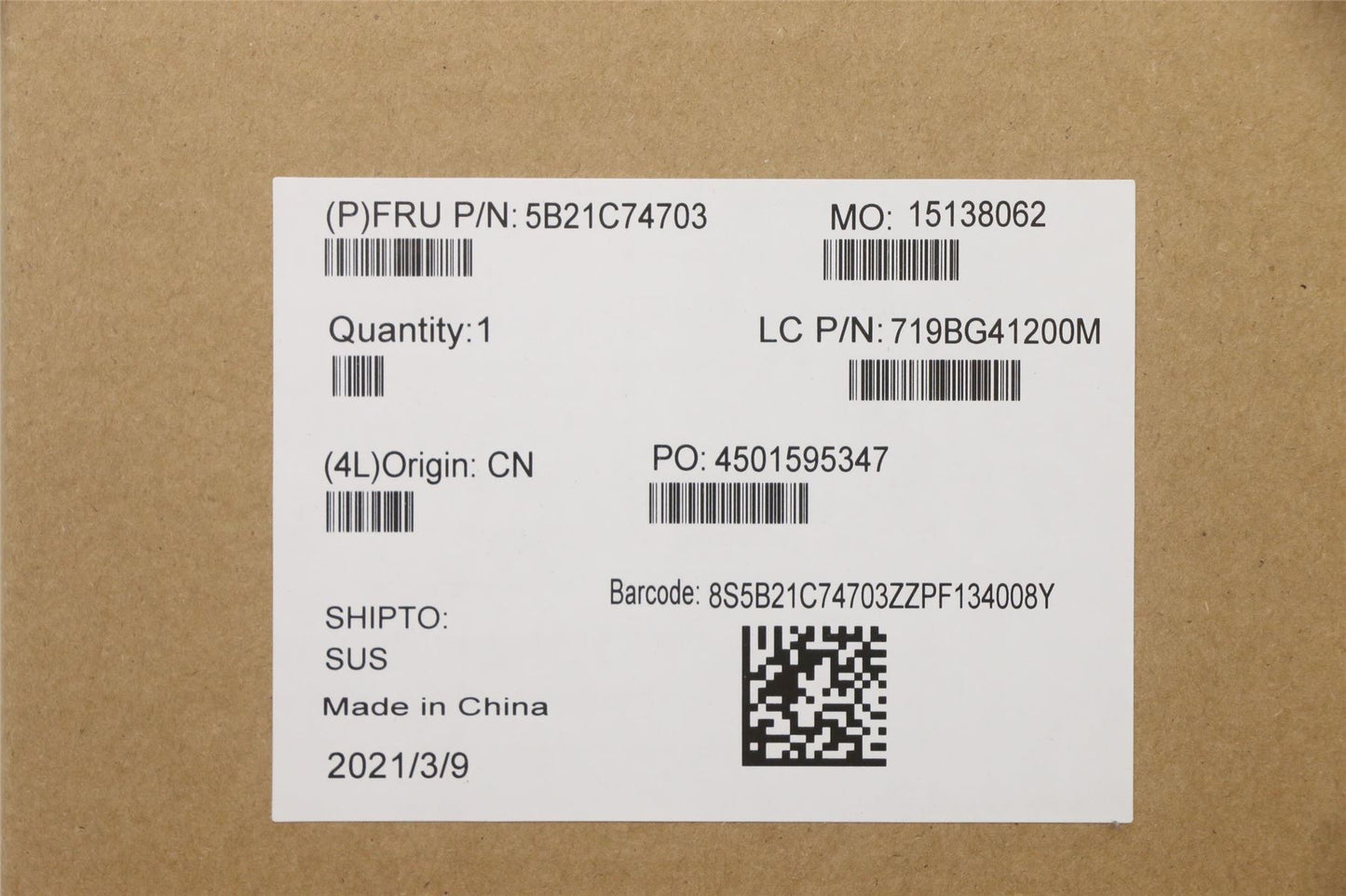 Lenovo MB N N4000UMA4G32G_SPT5M(N+N) 5B21C74703