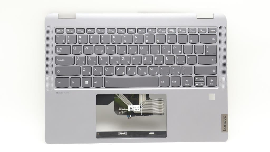 Lenovo IdeaPad 5 14IRU8 Palmrest Cover Touchpad Keyboard Hebrew 5CB1L30676
