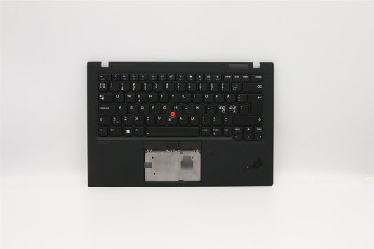 Lenovo Carbon X1 7th Keyboard Palmrest Top Cover Nordic Black Backlit 5M10W85898