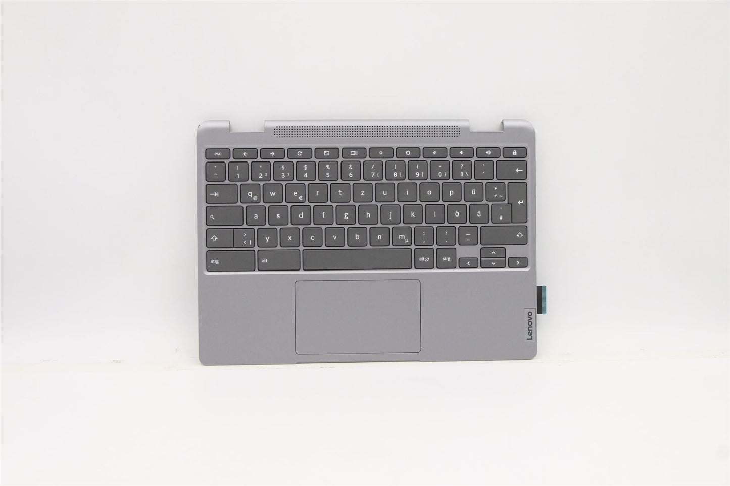 Lenovo Flex 3 11IJL6 Palmrest Cover Touchpad Keyboard German Grey 5CB1D05183