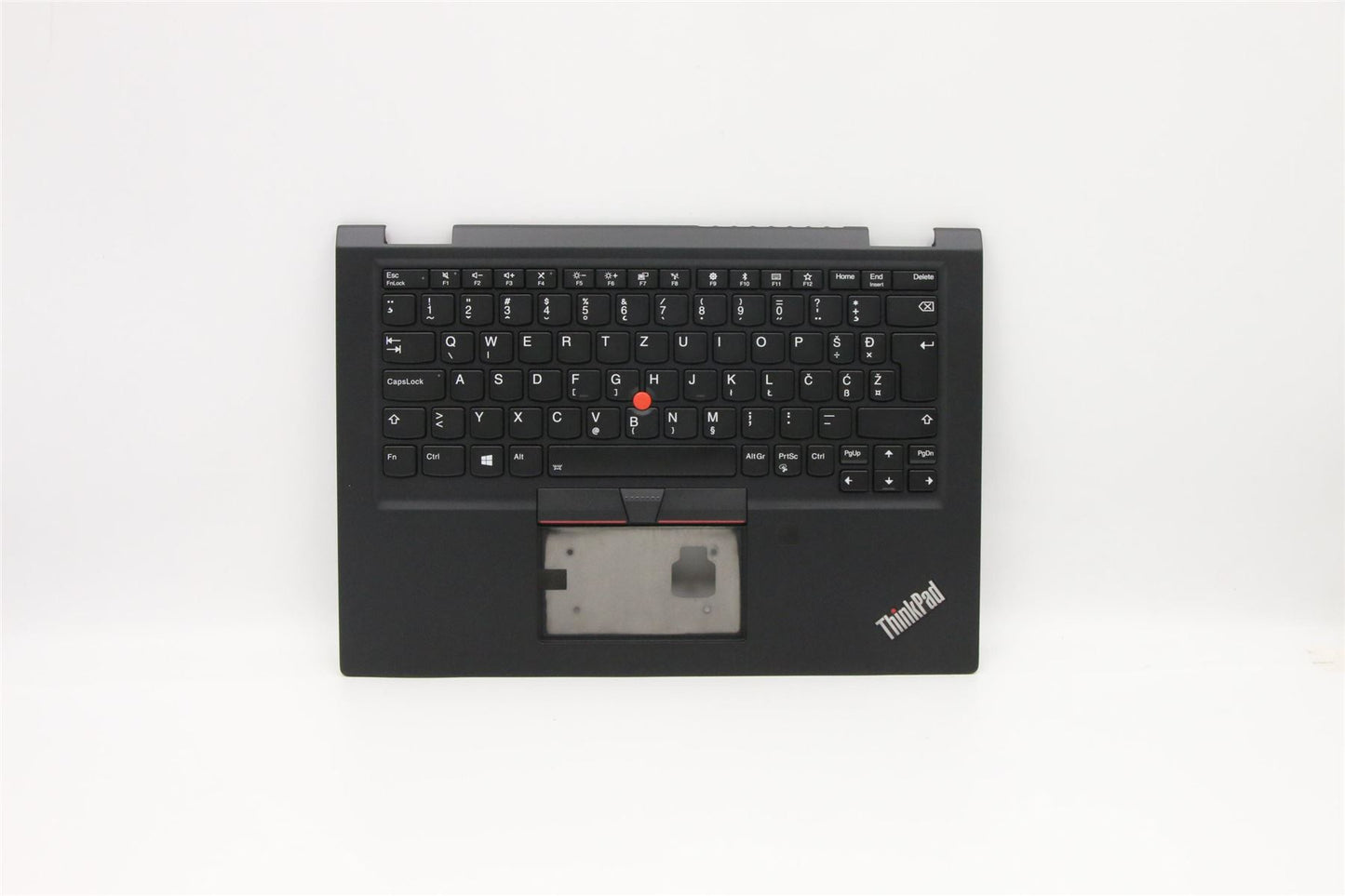 Lenovo Yoga X390 Palmrest Cover Touchpad Keyboard Slovenian Black 02HL678