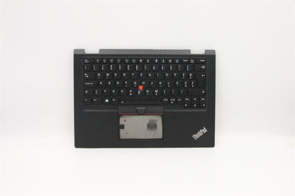 Lenovo Yoga X390 Palmrest Cover Touchpad Keyboard Slovenian Black 02HL678