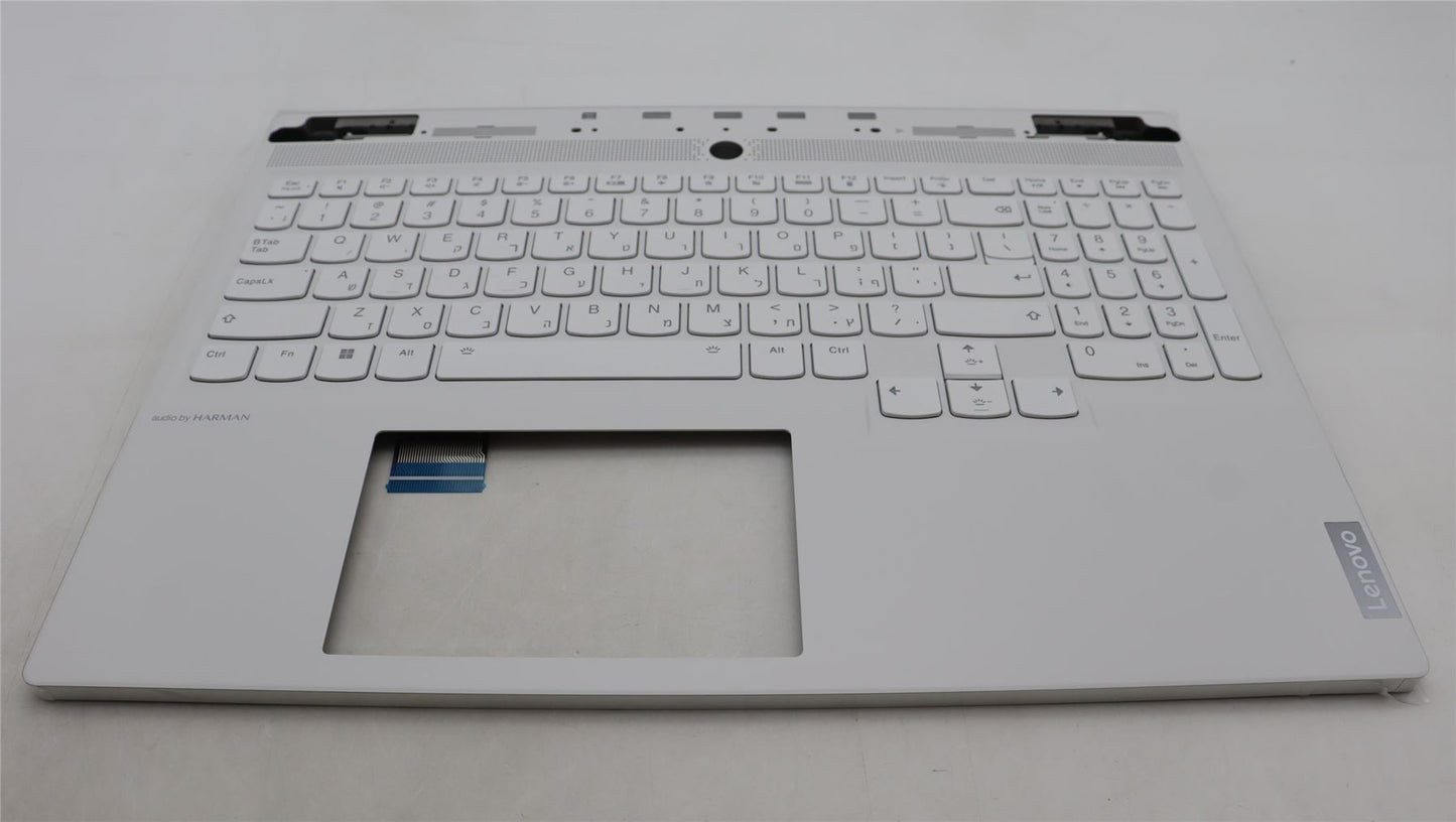 Lenovo Legion S7 16IRH8 Keyboard Palmrest Top Cover Hebrew White 5CB1L83642