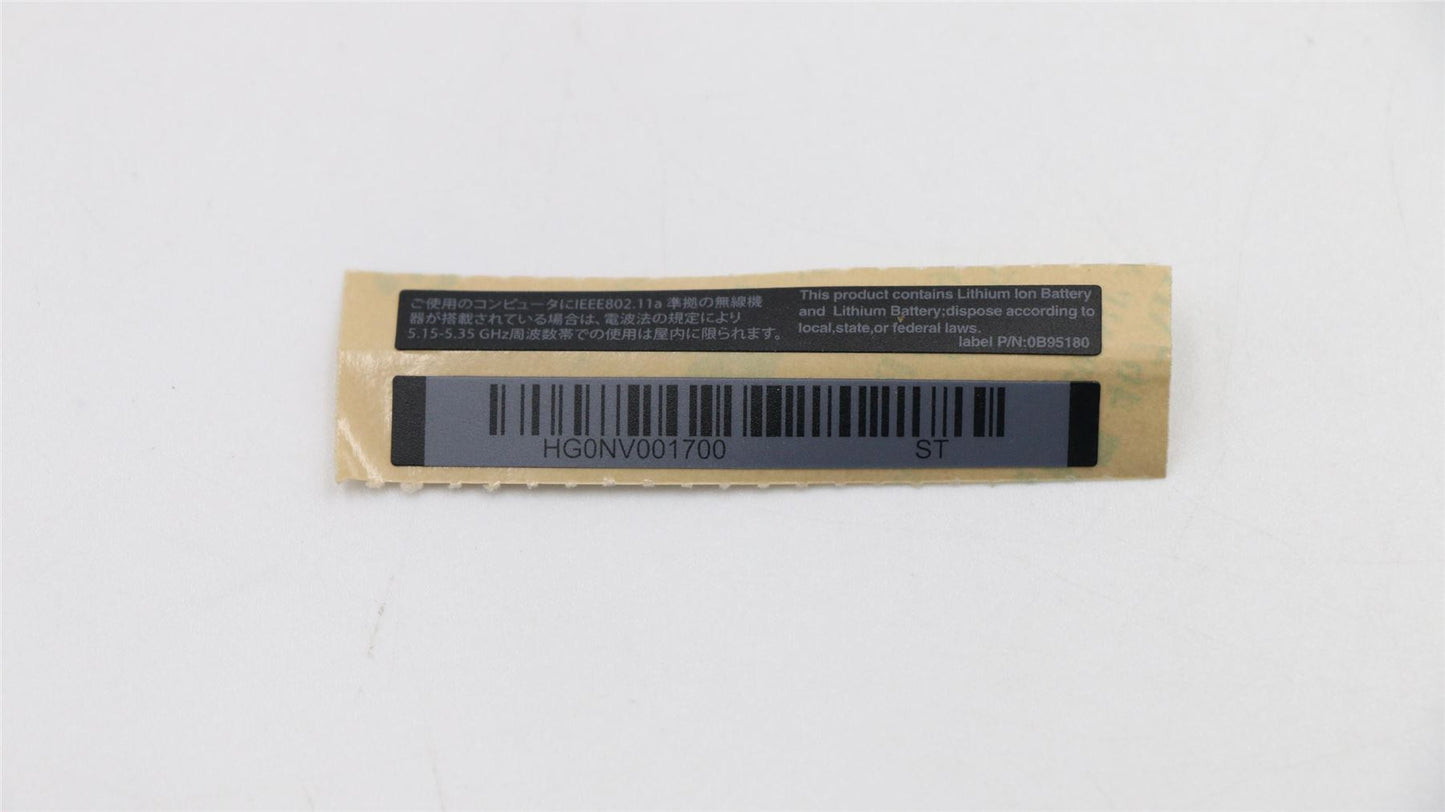 Lenovo LABEL FRU Label Kit,Black 01HY443