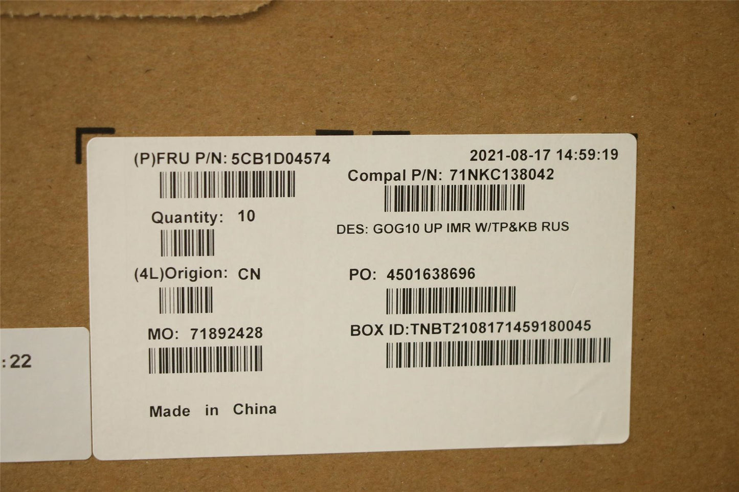 Lenovo IdeaPad 3-15IHU6 3-15ACH6 Palmrest Touchpad Cover Keyboard 5CB1D04574