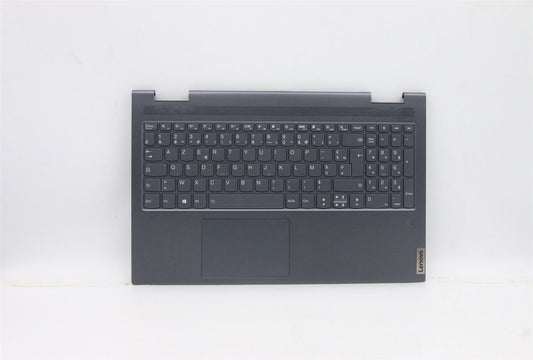 Lenovo Yoga 7-15ITL5 Keyboard Palmrest Top Cover French Blue 5CB1A22464