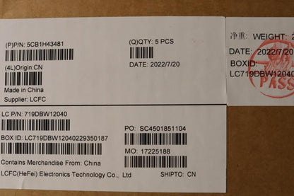 Lenovo IdeaPad 3 14IAU7 Palmrest Cover Touchpad Keyboard Nordic Black 5CB1H43481