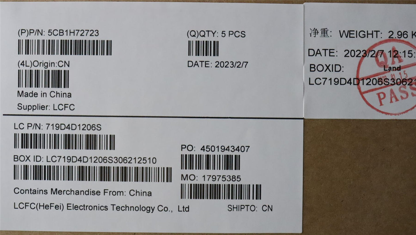 Lenovo Upper Case ASM_NORDIC L82RM AG_NFP 5CB1H72723