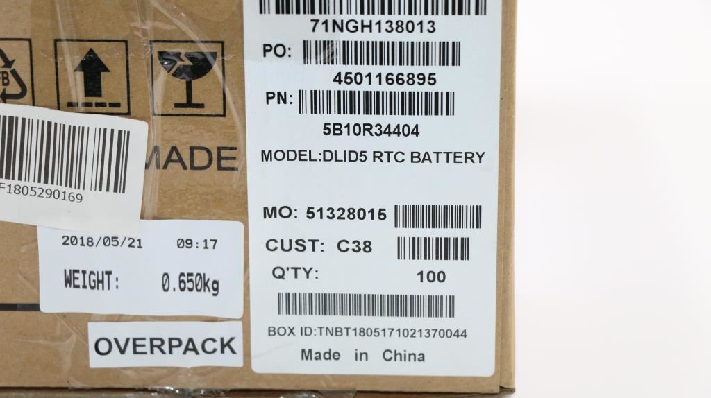 Lenovo CMOS BATTERY C 81H7 5B10R34404