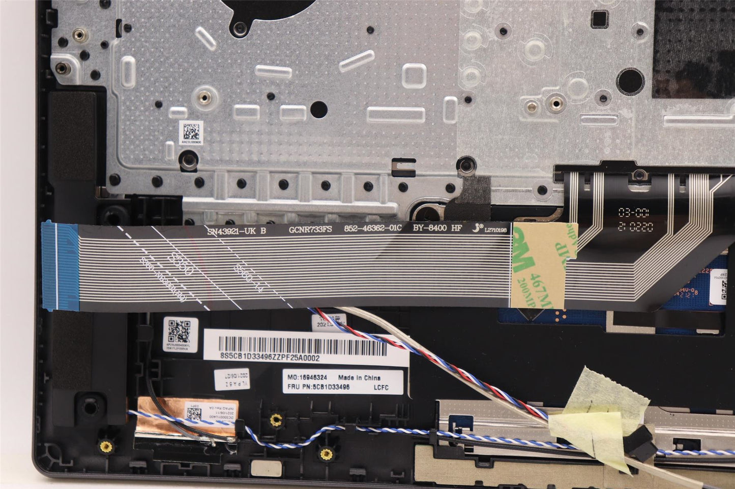 Lenovo Upper Case ASM_NORDIC L82M8 GY NBL 5CB1D33496
