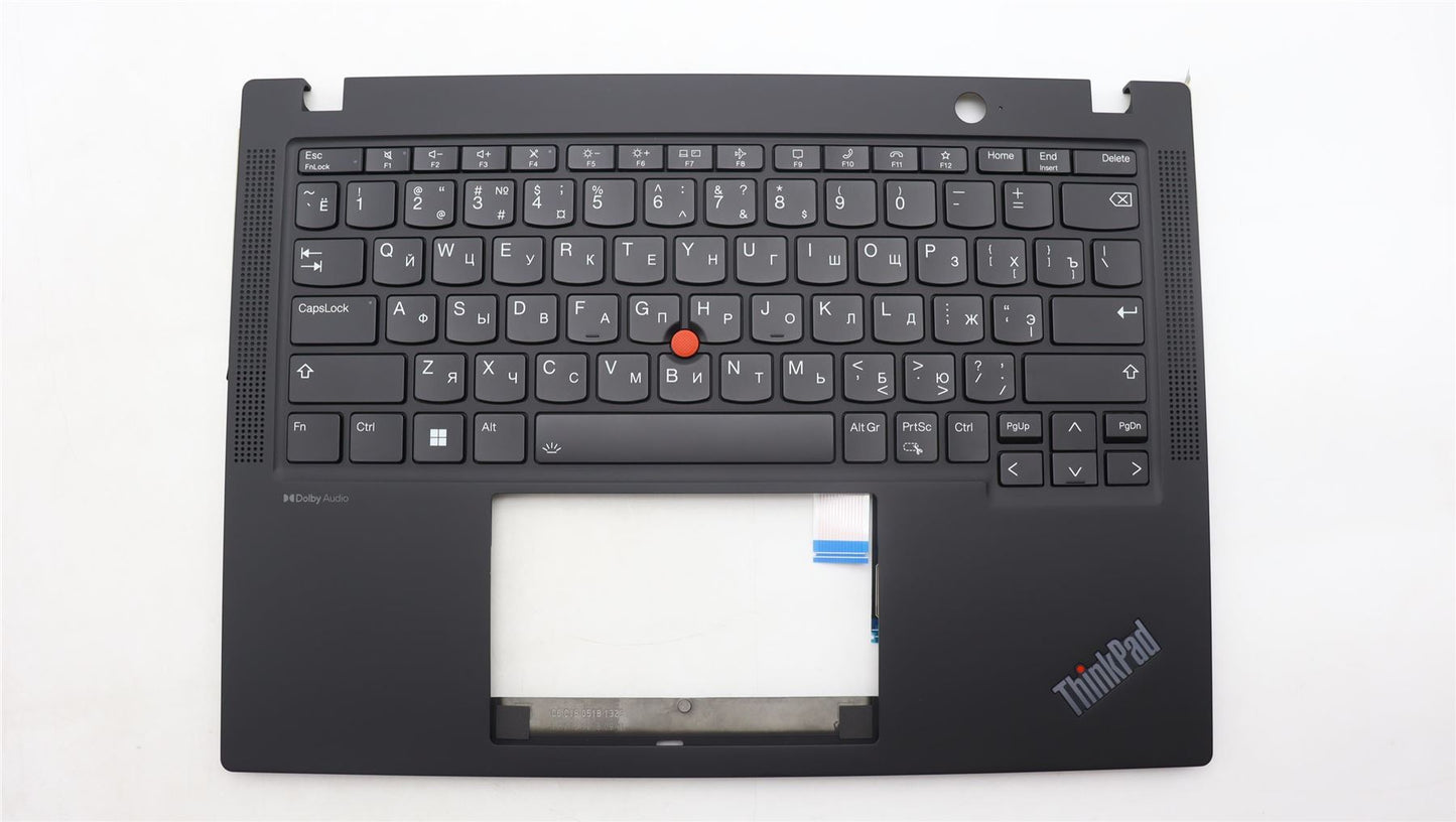 Lenovo ThinkPad X13 Gen 4 Keyboard Palmrest Top Cover Russian Black 5M11H94435