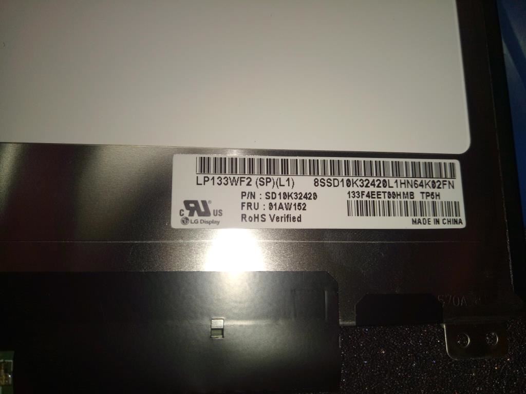 Lenovo ThinkPad 13 LCD Screen Display Panel 13.3" FHD 1920 x 1080 IPS 01AW152