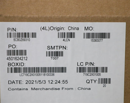 Lenovo 5CB0Z69310 FRU COVER DUMMY_SMART_CARD_BLACK