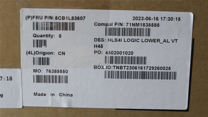 Lenovo Lower Case C 82XD AL VT H45 5CB1L83607