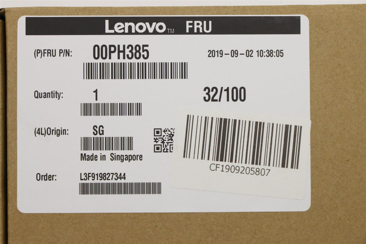 Lenovo ThinkStation P320 P920 P720 P710 P520c Solid State Drive SSD 2.5 00PH399