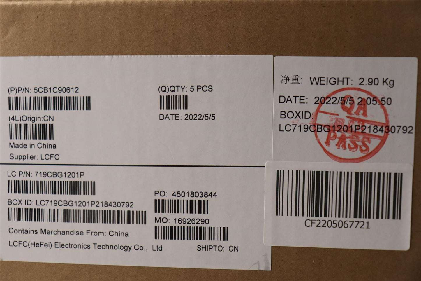 Lenovo Upper Case ASM_SWS L82NH LIG_SR 5CB1C90612