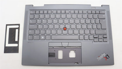 Lenovo ThinkPad X1 8th Gen Keyboard Palmrest Top Cover Bulgarian Grey 5M11H62382