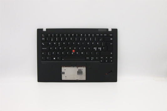 Lenovo Carbon X1 7th Keyboard Palmrest Top Cover Nordic Black Backlit 5M10W85934