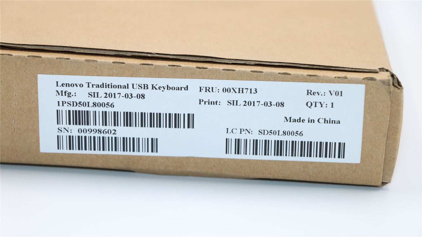Lenovo ThinkStation P410 P510 P710 P910 P720 USB Wired Keyboard Black 00XH713