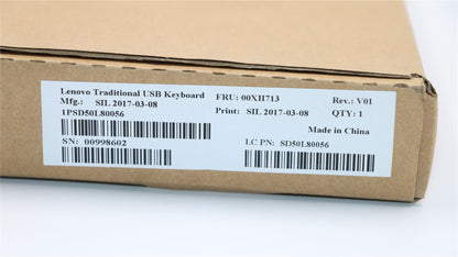Lenovo ThinkStation P410 P510 P710 P910 P720 USB Wired Keyboard Black 00XH713