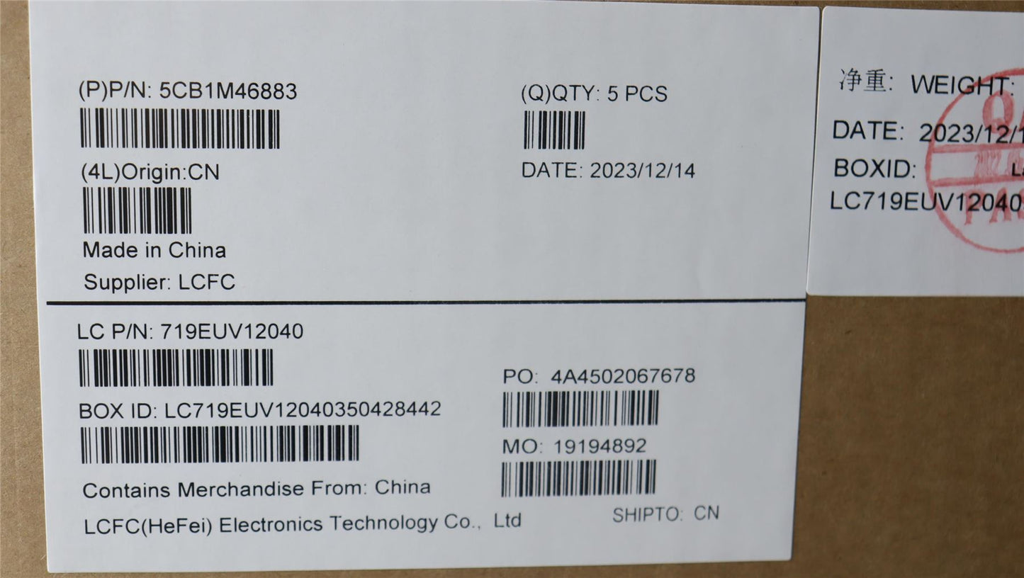 Lenovo IdeaPad 3 15IRH8 Palmrest Cover Touchpad Keyboard French 5CB1M46883