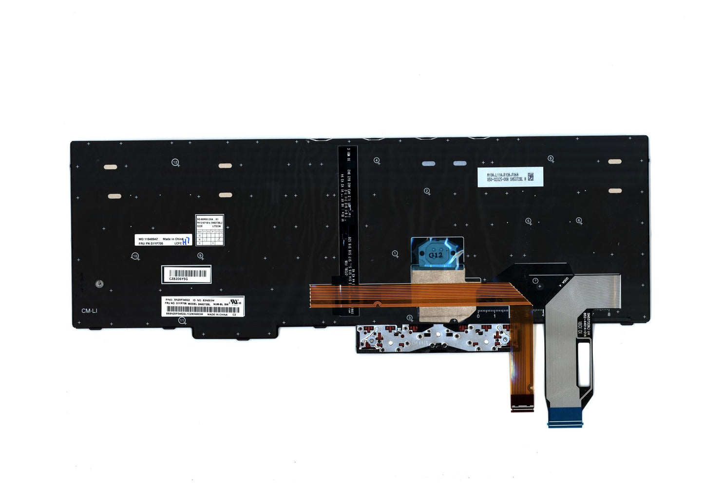 Lenovo ThinkPad E580 L580 P52 P72 T590 P53s E590 L590 Keyboard Black 01YP626