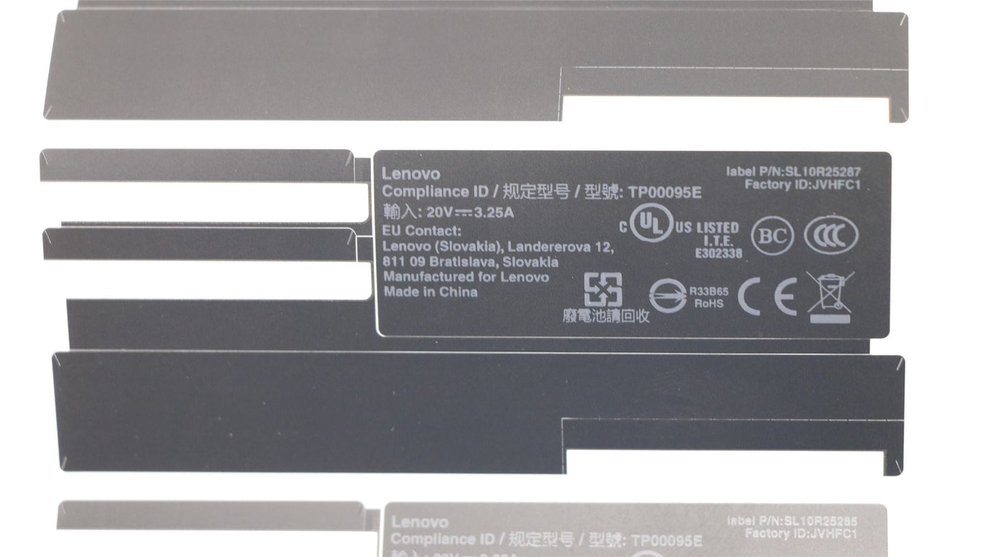 Lenovo LABEL Jinn2 AMD FRU SYSTEM label, Black 02DM348