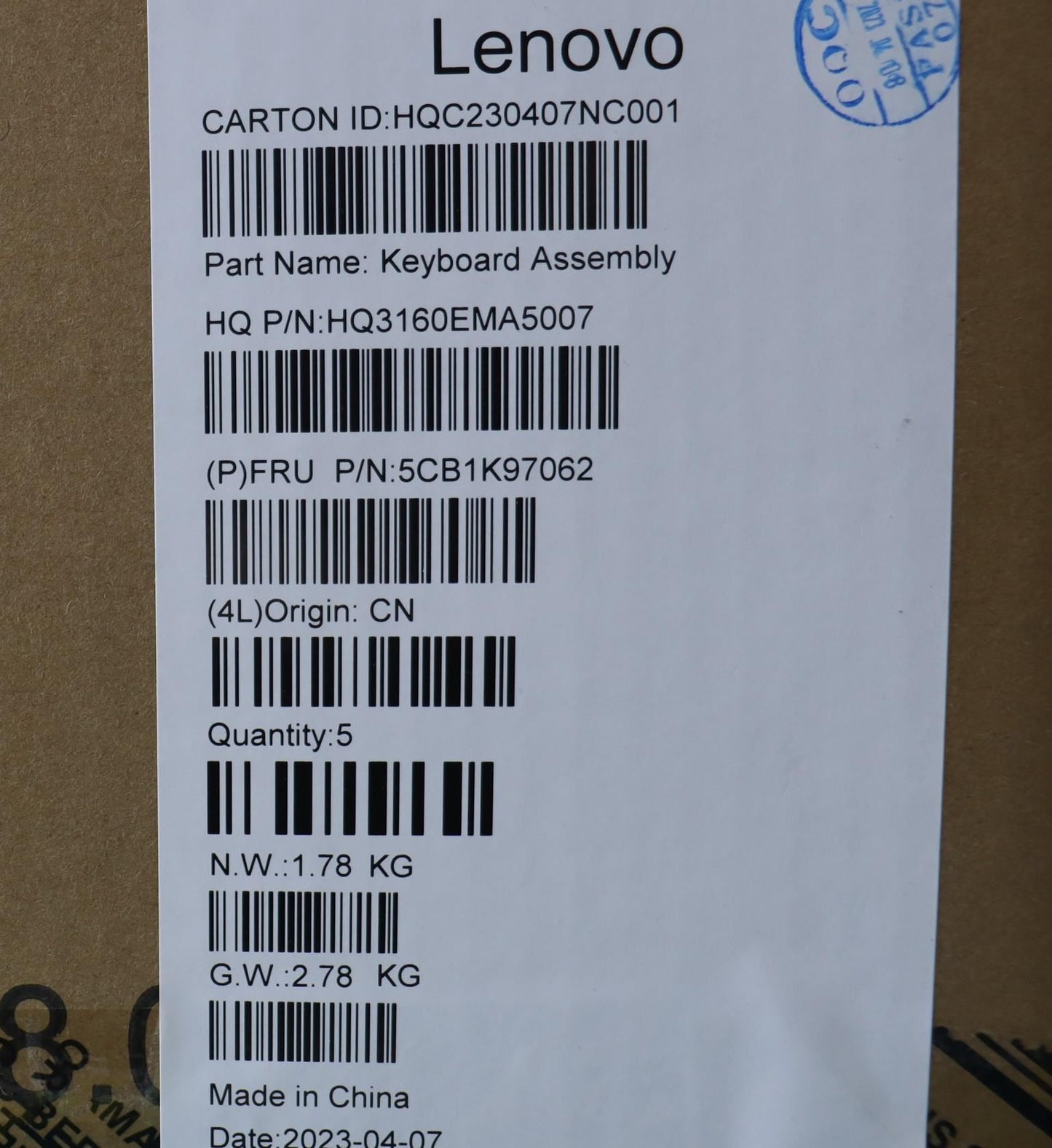 Lenovo IdeaPad 5 14IRH8 Palmrest Cover Touchpad Keyboard Switzerland 5CB1K97062