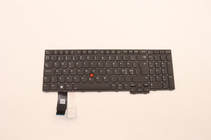 Lenovo ThinkPad P16s 1 L15 3 T16 1 Keyboard Norwegian Black Backlit 5N21D93794