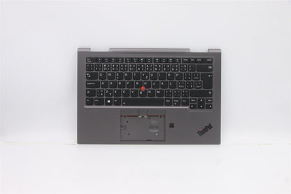 Lenovo Yoga X1 4th Gen Keyboard Palmrest Top Cover Czech Slovakian 5M10V24843