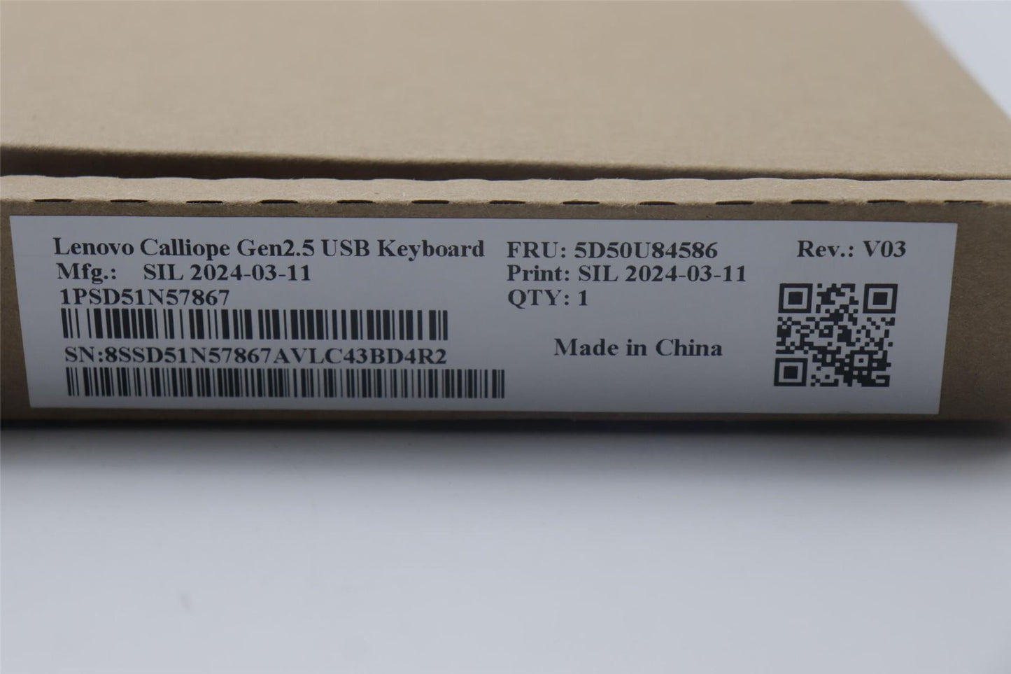 Lenovo DT_KYB Calliope USB G2.5 BK_Italy 5D50U84586
