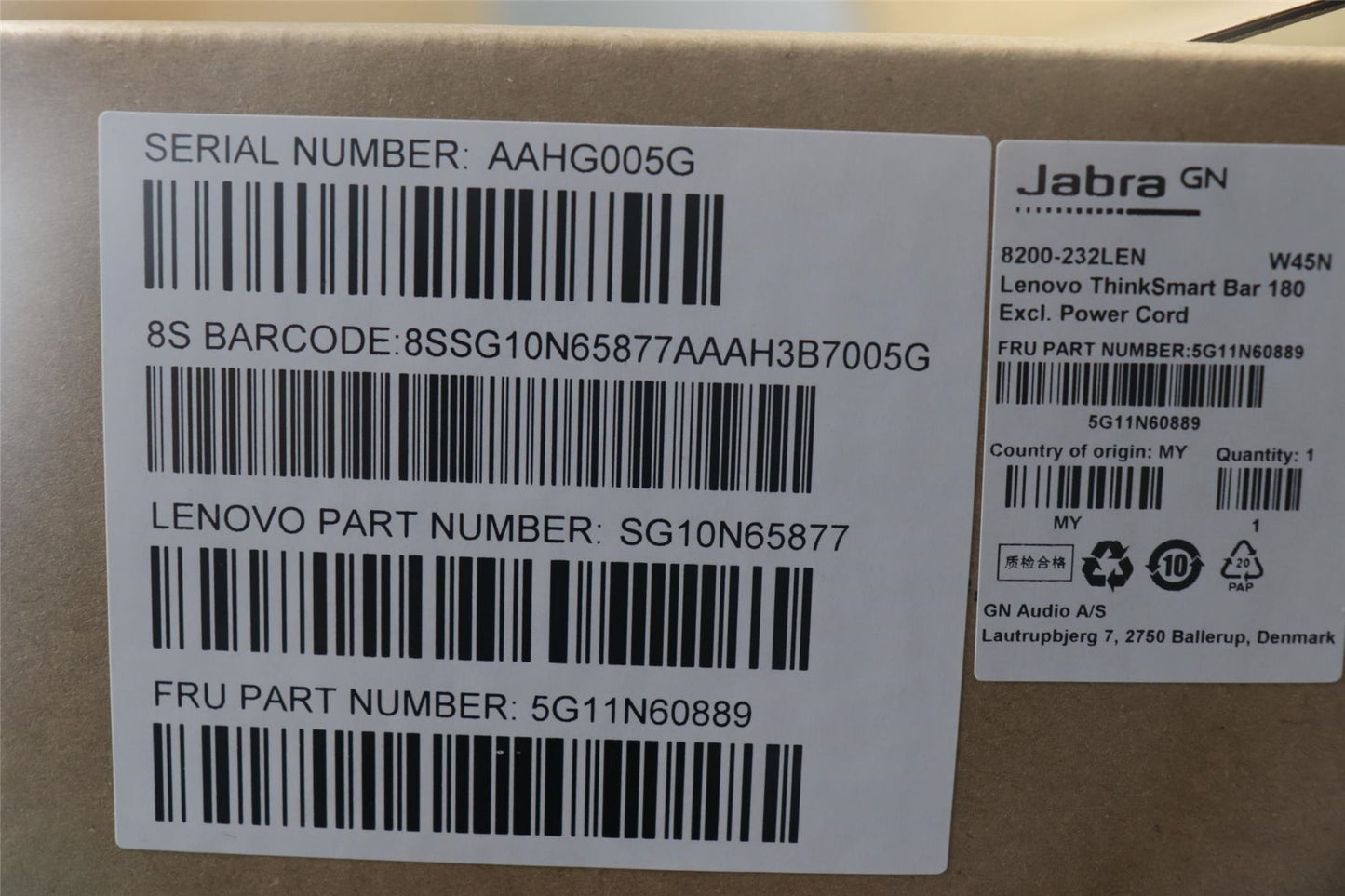 Lenovo GBM AV Bar Kit 5G11N60889