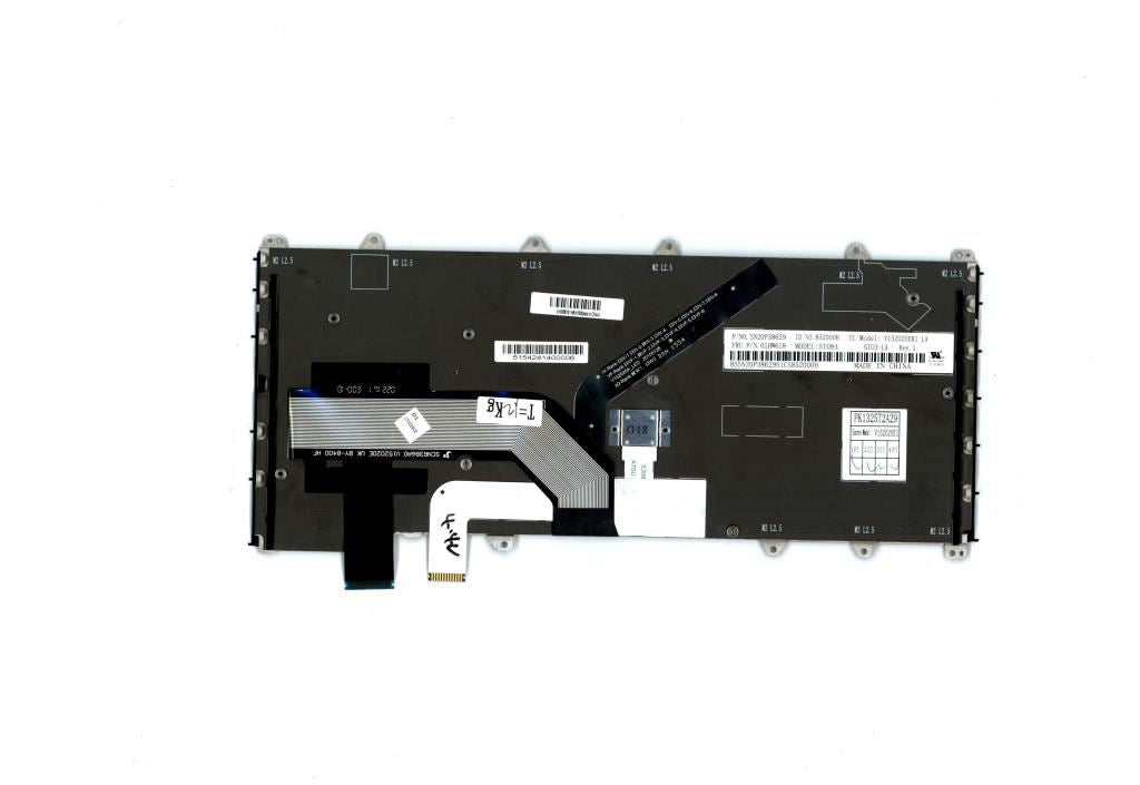 Lenovo Yoga X380 Keyboard Latin Spanish Black Backlit 01HW618